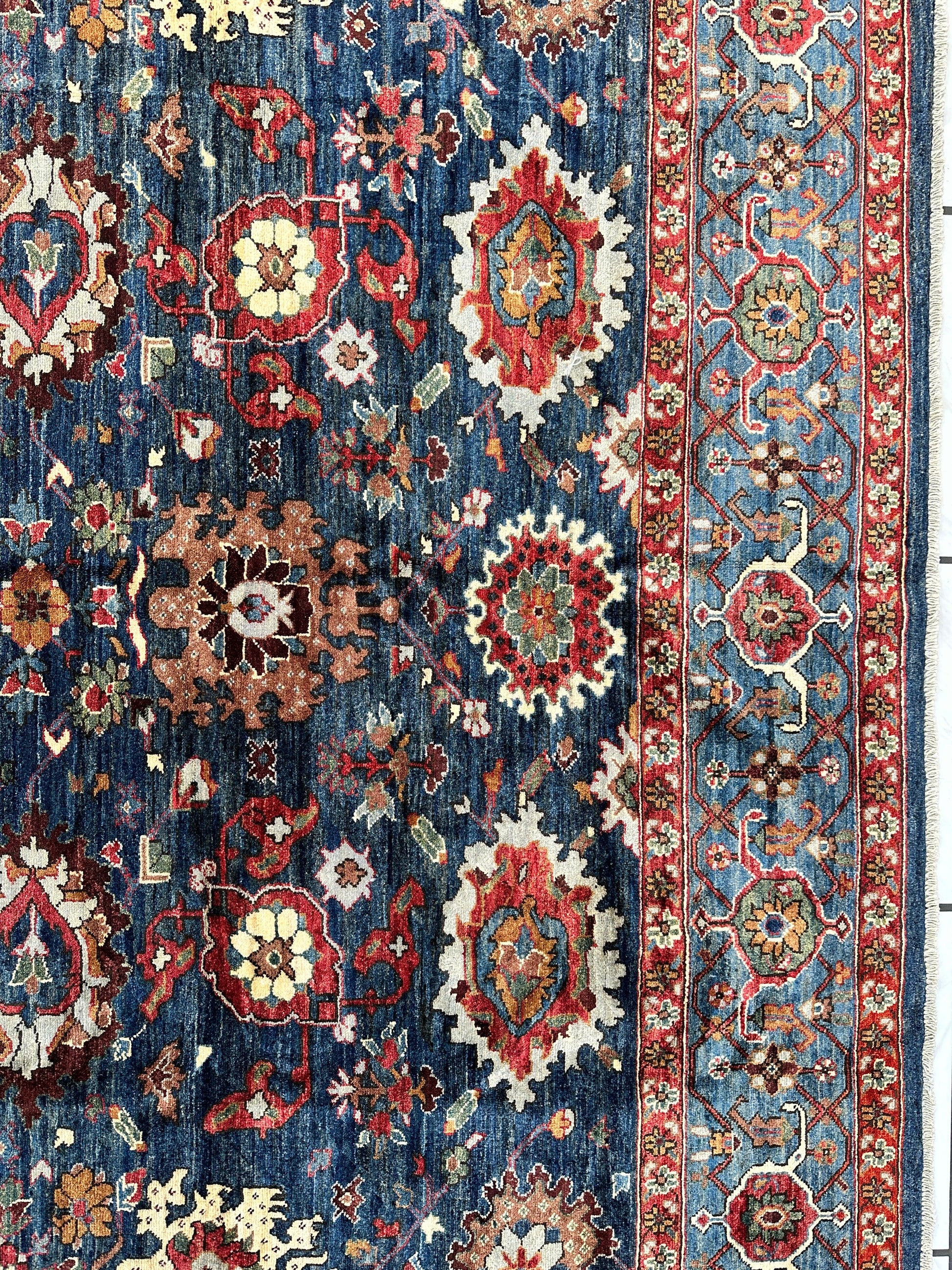 Trasitional Serapi Ghazni Wool Rug – 8' x 10’ – Intricate Floral Design - Tampa Home & Garden Store