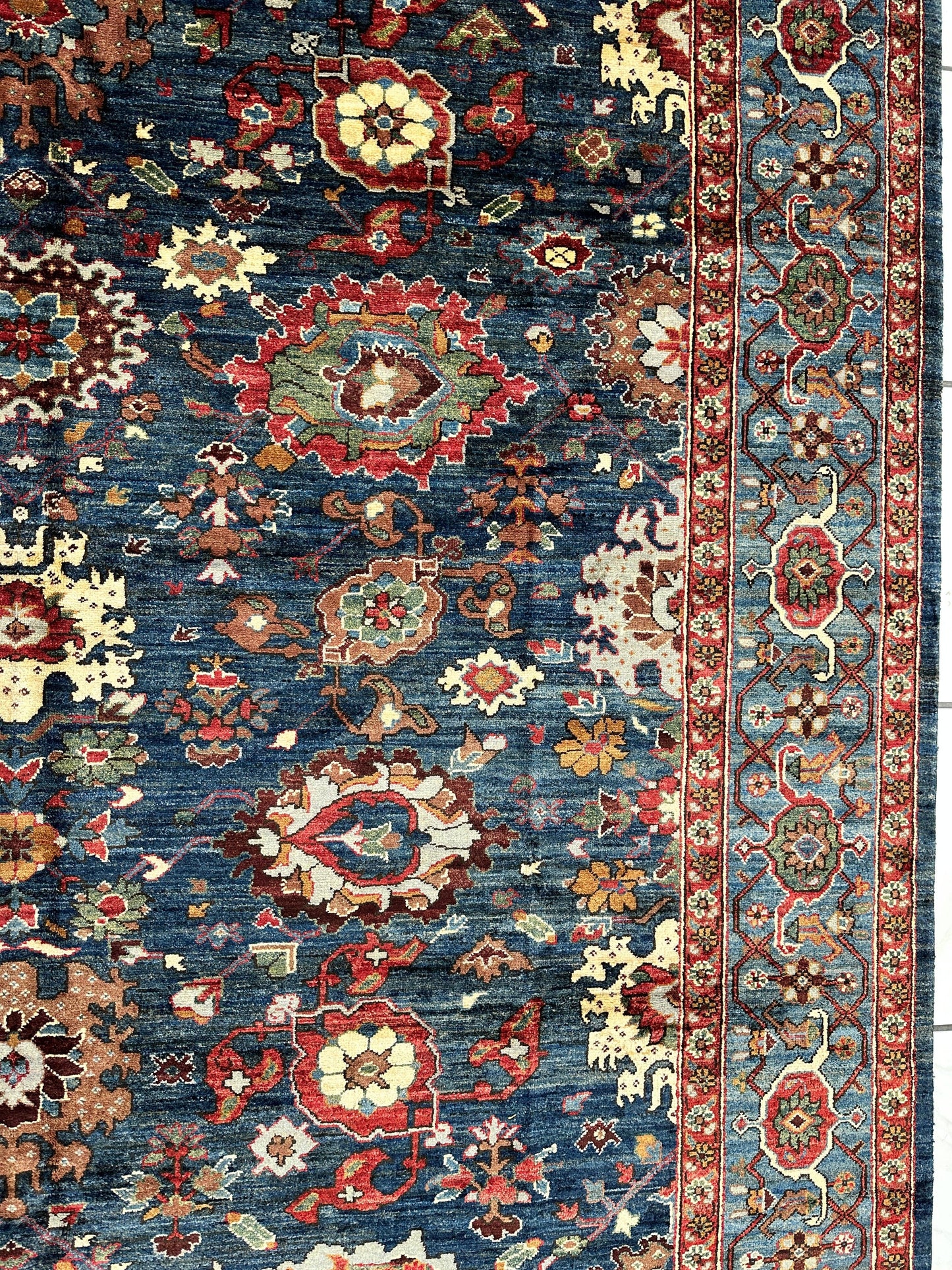 Trasitional Serapi Ghazni Wool Rug – 8' x 10’ – Intricate Floral Design - Tampa Home & Garden Store