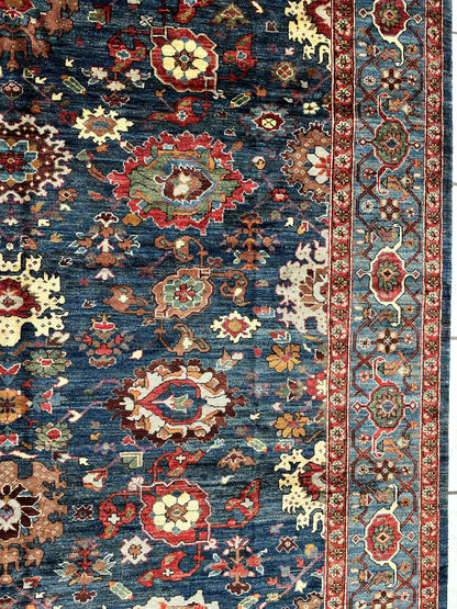 Trasitional Serapi Ghazni Wool Rug – 8' x 10’ – Intricate Floral Design - Tampa Home & Garden Store