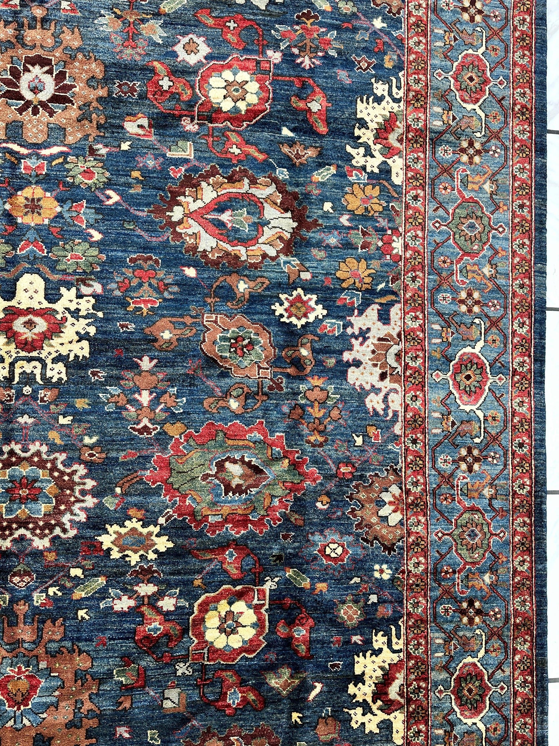 Trasitional Serapi Ghazni Wool Rug – 8' x 10’ – Intricate Floral Design - Tampa Home & Garden Store