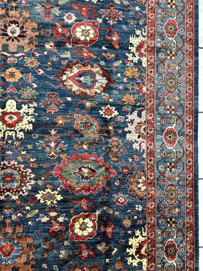 Trasitional Serapi Ghazni Wool Rug – 8' x 10’ – Intricate Floral Design - Tampa Home & Garden Store