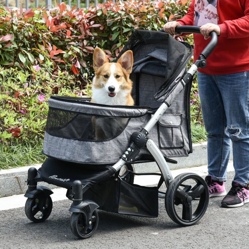 Travel Pet Stroller with Adjustable Handlebar - Tampa Home & Garden Store
