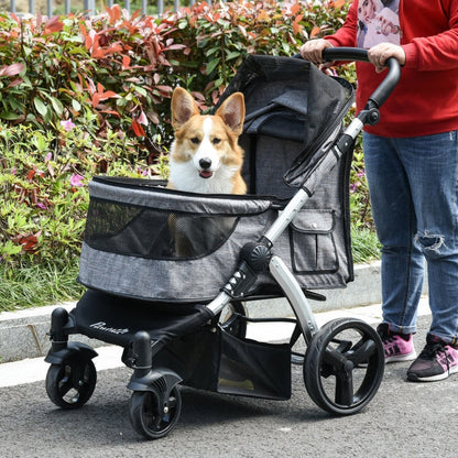 Travel Pet Stroller with Adjustable Handlebar - Tampa Home & Garden Store