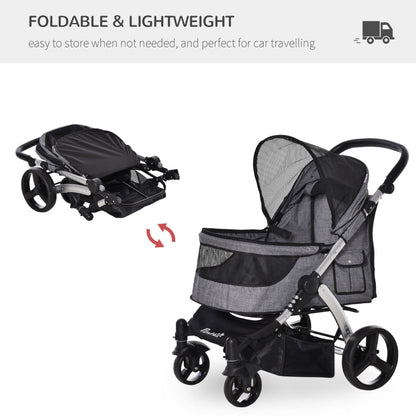 Travel Pet Stroller with Adjustable Handlebar - Tampa Home & Garden Store