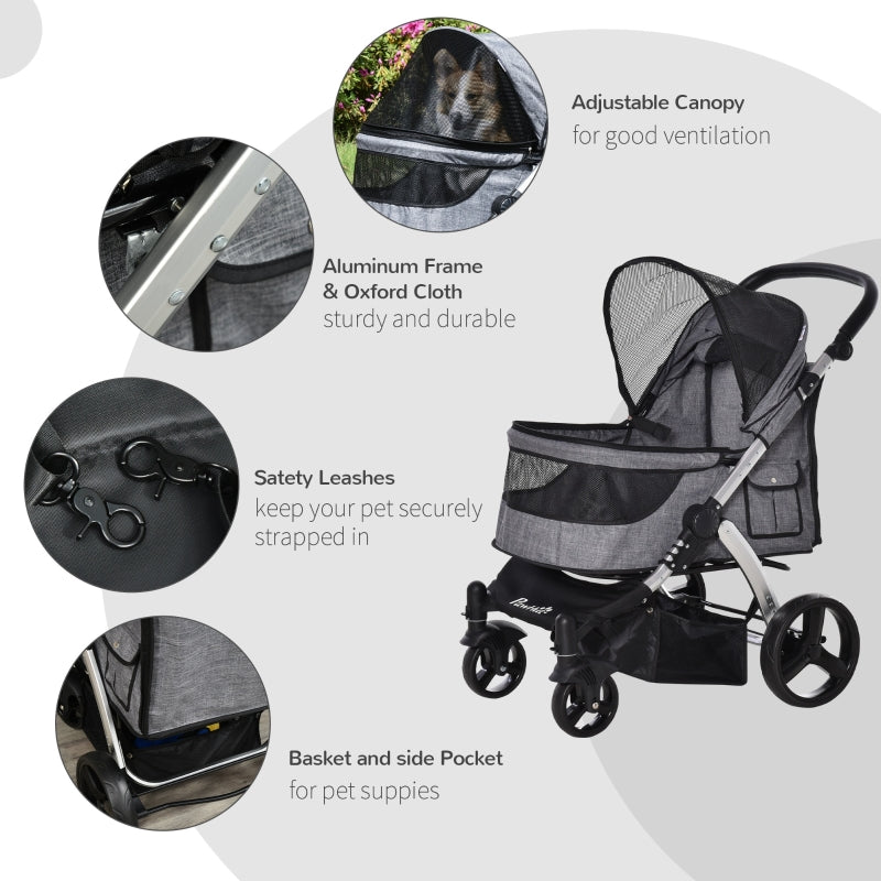 Travel Pet Stroller with Adjustable Handlebar - Tampa Home & Garden Store