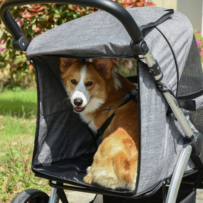 Travel Pet Stroller with Adjustable Handlebar - Tampa Home & Garden Store