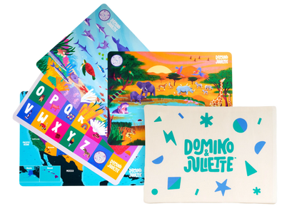 Travel Placemats 4 Pack for Kids Learning Fun