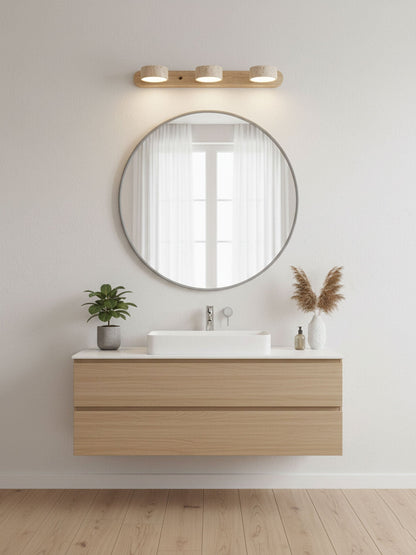 Travertine Stone Sconce and the Dimmable LED
