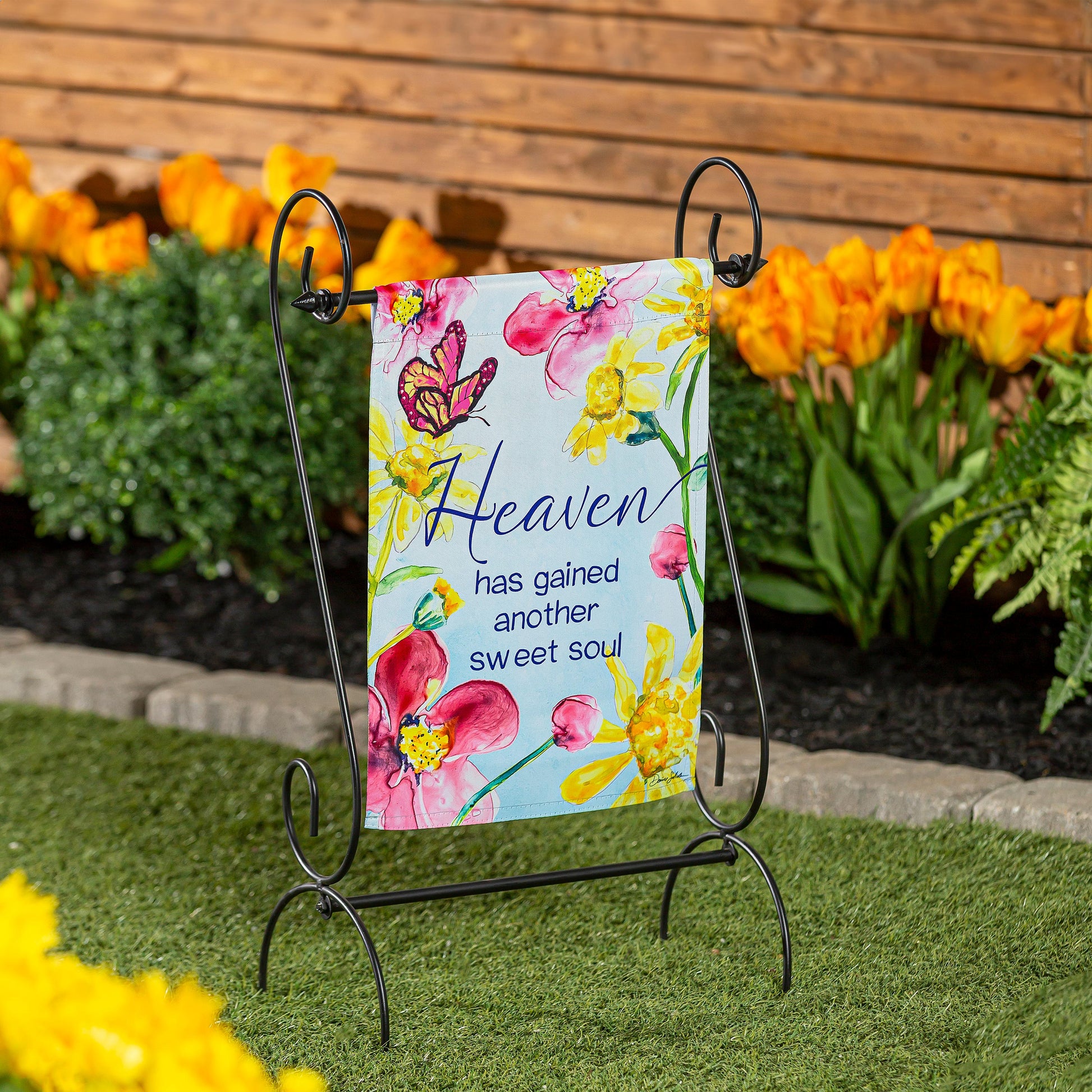 Treasured Memories Reversible Suede Garden Flag - Tampa Home & Garden Store