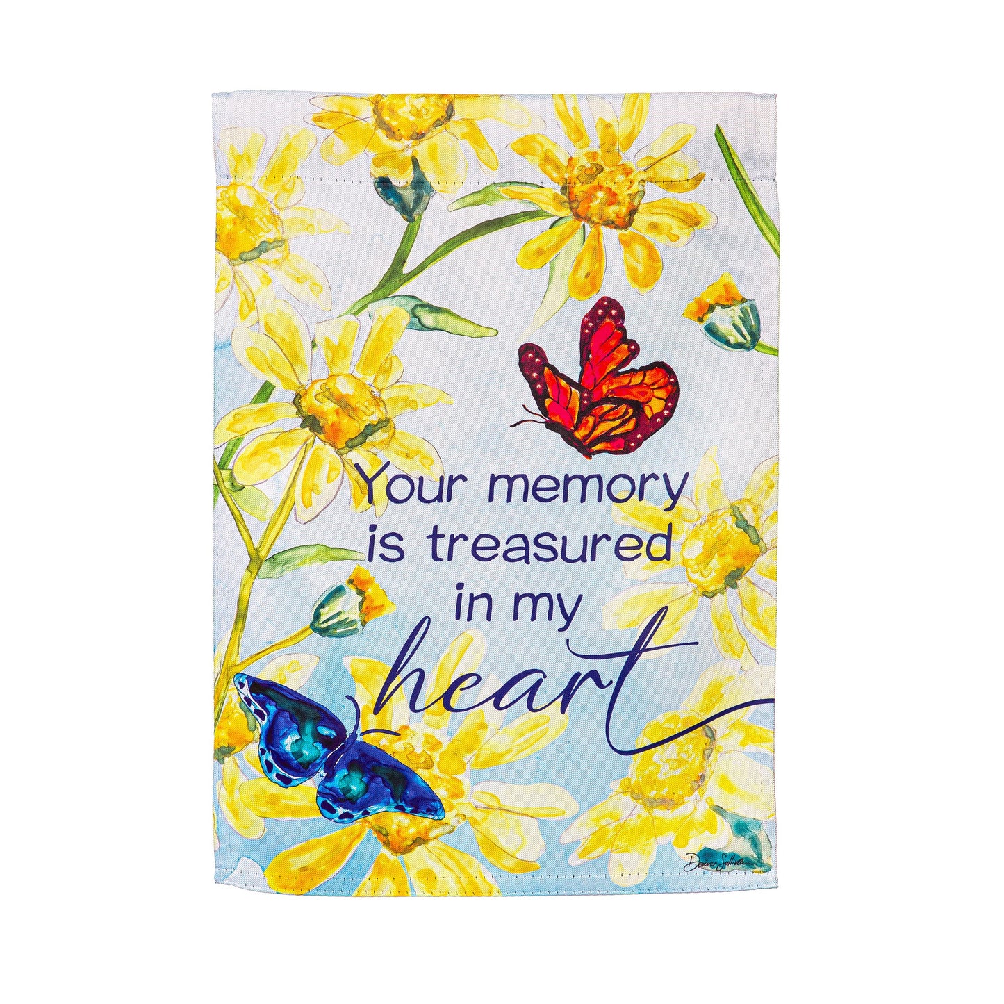 Treasured Memories Reversible Suede Garden Flag - Tampa Home & Garden Store