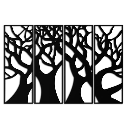 Tree Panel Metal Wall Art - Steel Wall Decor for Home and Office - KAF009 - Tampa Home & Garden Store