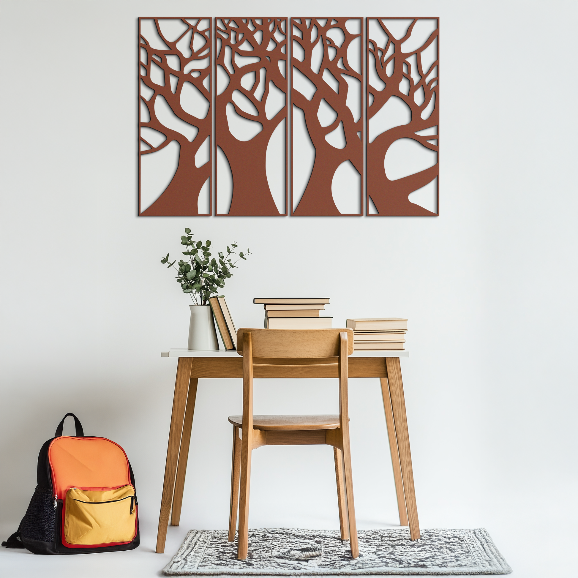 Tree Panel Metal Wall Art - Steel Wall Decor for Home and Office - KAF009 - Tampa Home & Garden Store