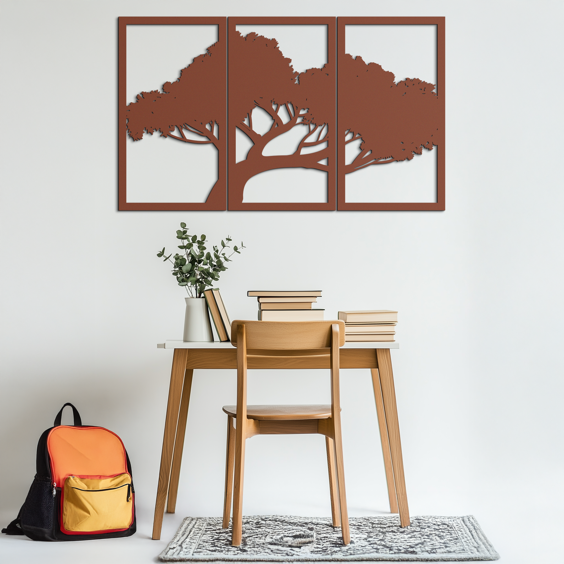 Tree Silhouette Metal Wall Art - Modern Nature-Inspired Decor - KAF222 - Tampa Home & Garden Store
