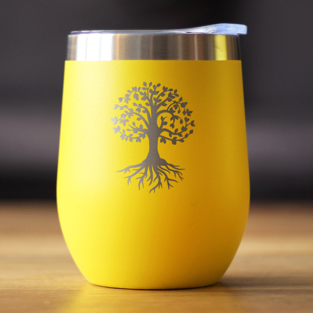 Tree of Life - Cute Family Themed Gifts and Decor - Insulated Wine Tumbler - Tampa Home & Garden Store