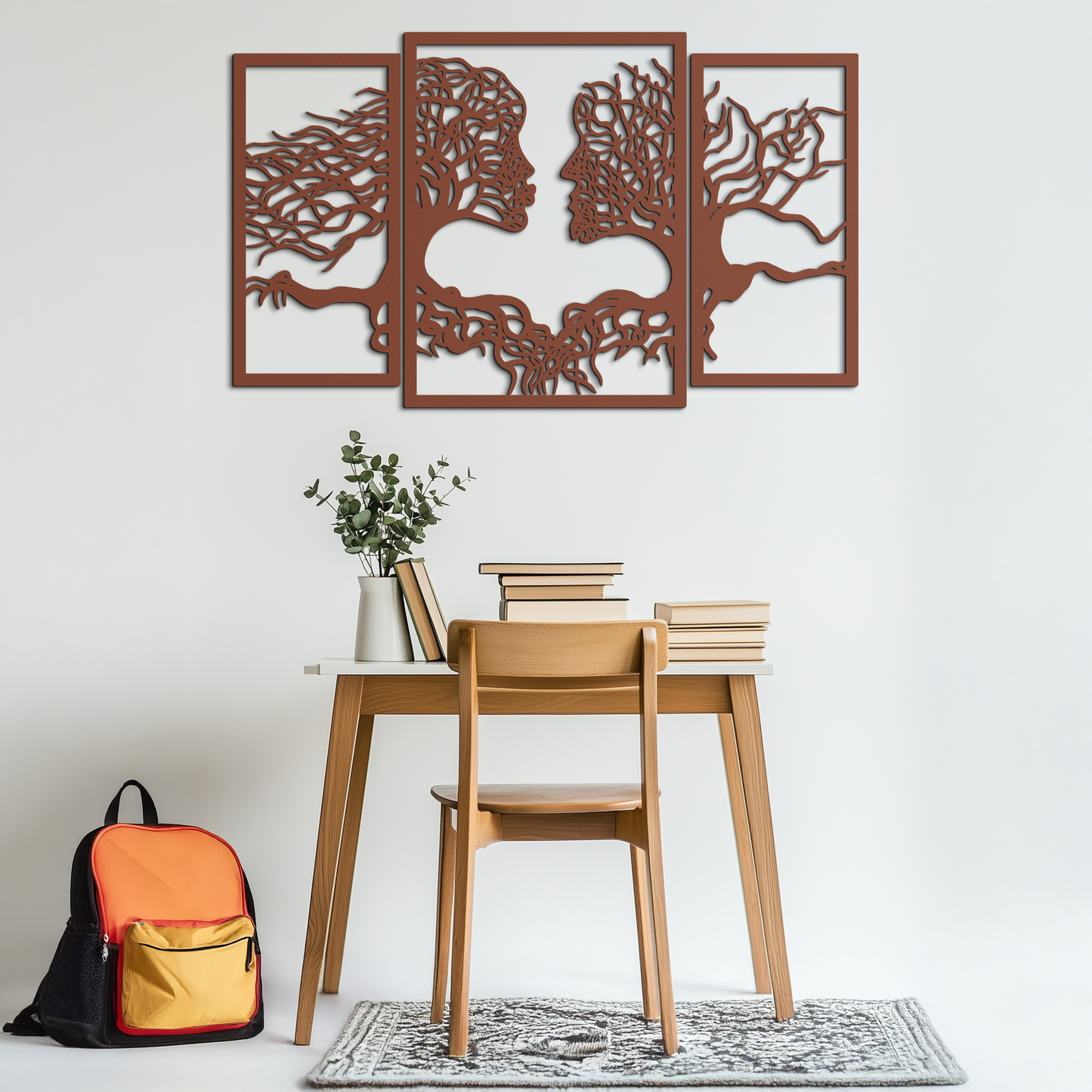 Tree of Life Lovers Metal Wall Art - 3-Piece Modern Steel Wall Decor - KAF129 - Tampa Home & Garden Store
