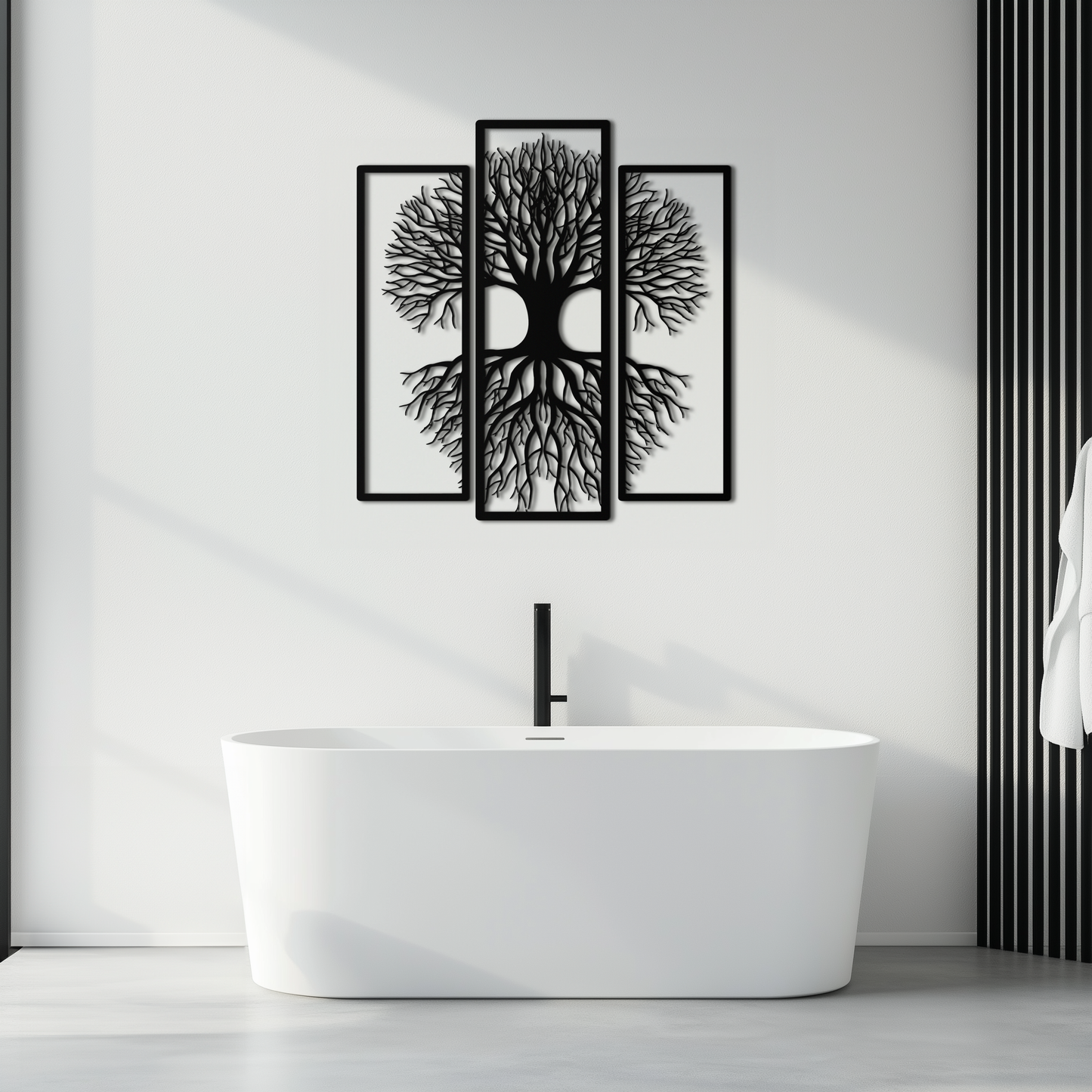 Tree of Life Metal Wall Art – 3-Panel Nature Decor - KAF214 - Tampa Home & Garden Store