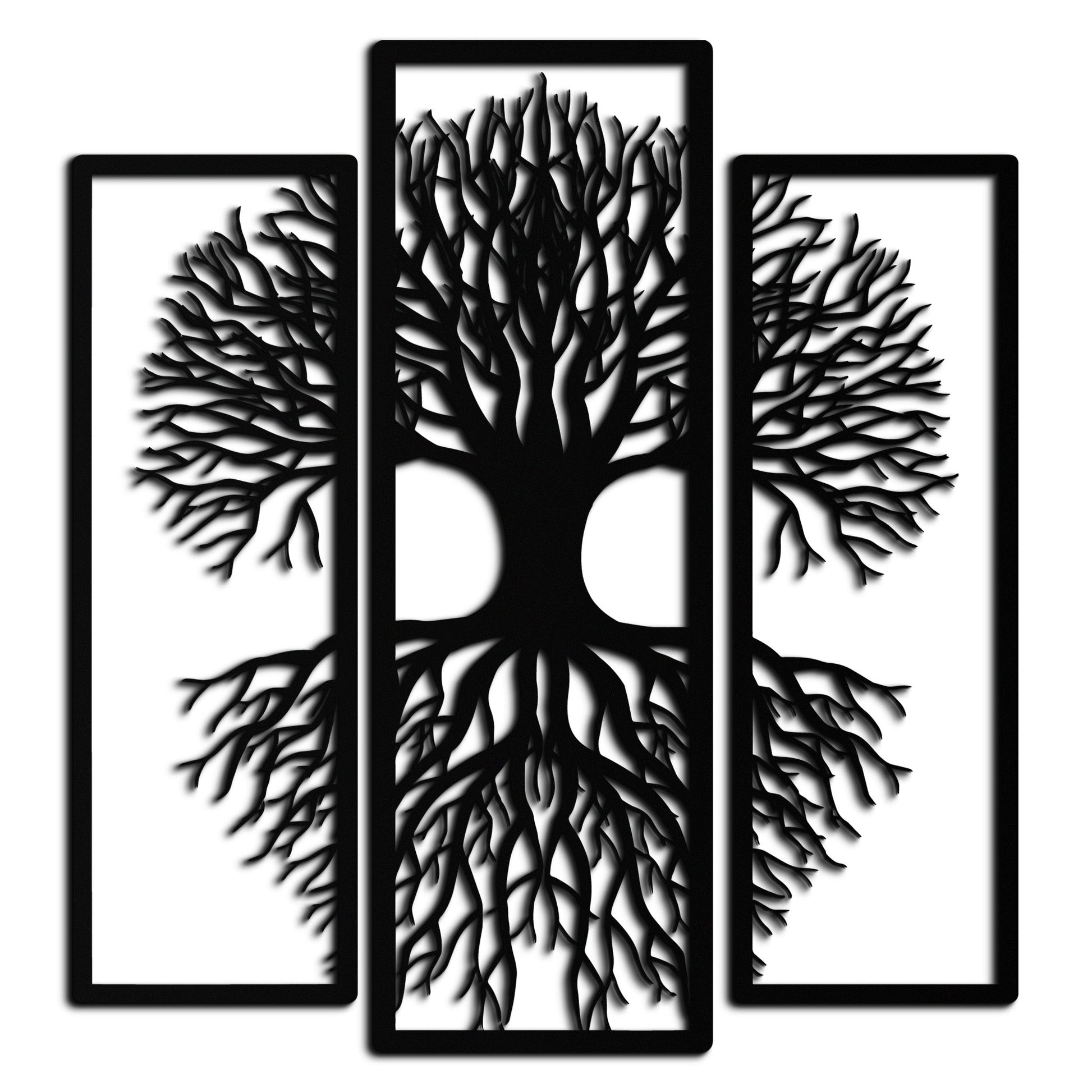 Tree of Life Metal Wall Art – 3-Panel Nature Decor - KAF214 - Tampa Home & Garden Store