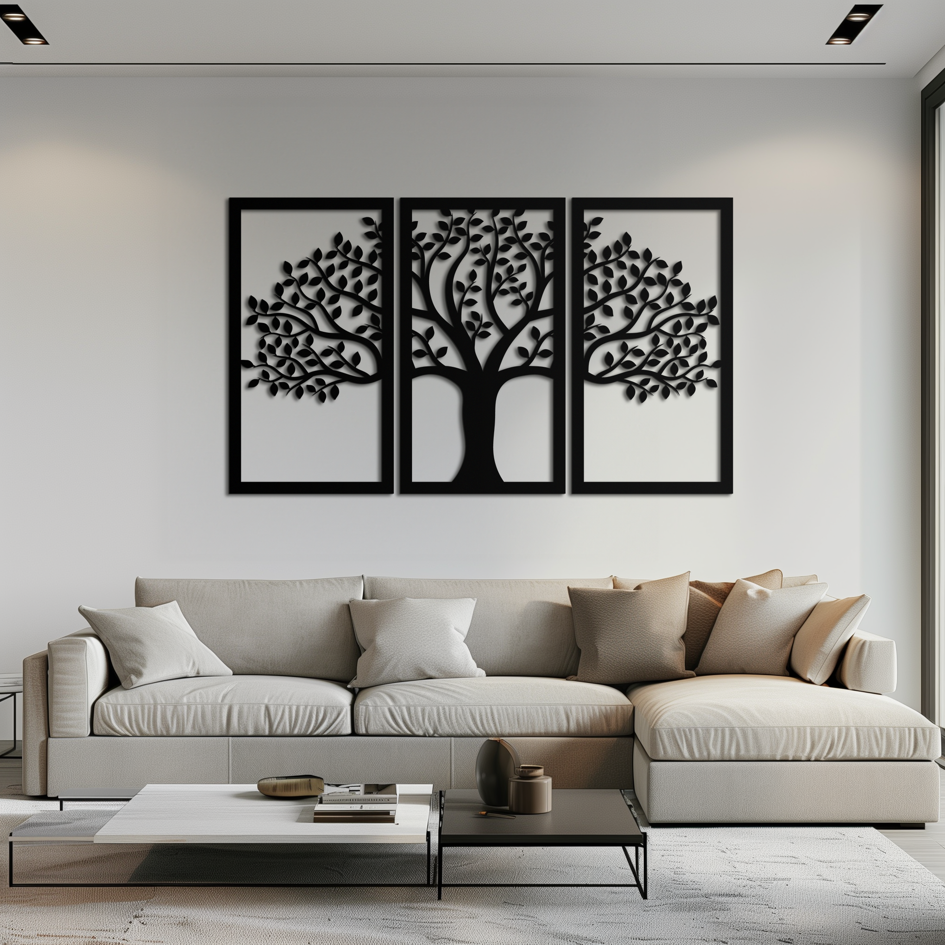 Tree of Life Metal Wall Art – 3-Panel Nature Decor - KAF221 - Tampa Home & Garden Store