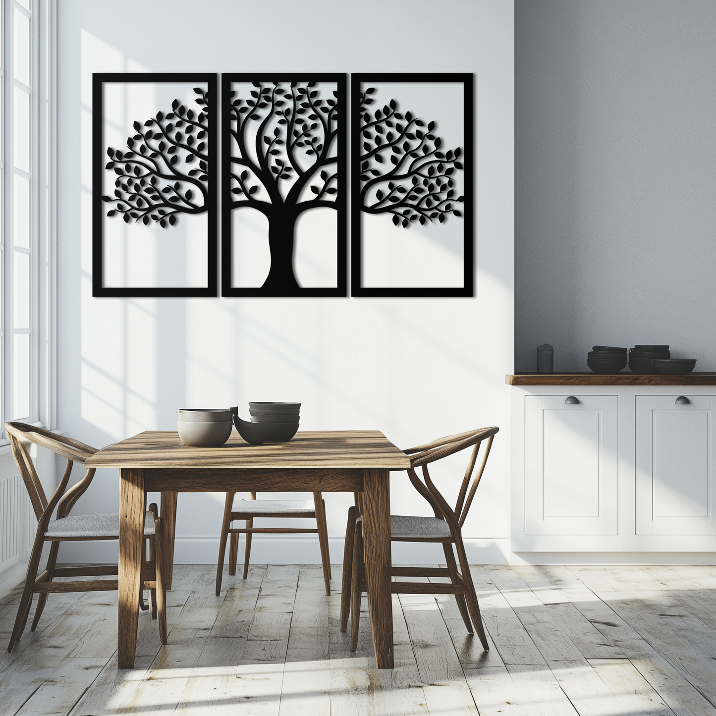 Tree of Life Metal Wall Art – 3-Panel Nature Decor - KAF221 - Tampa Home & Garden Store
