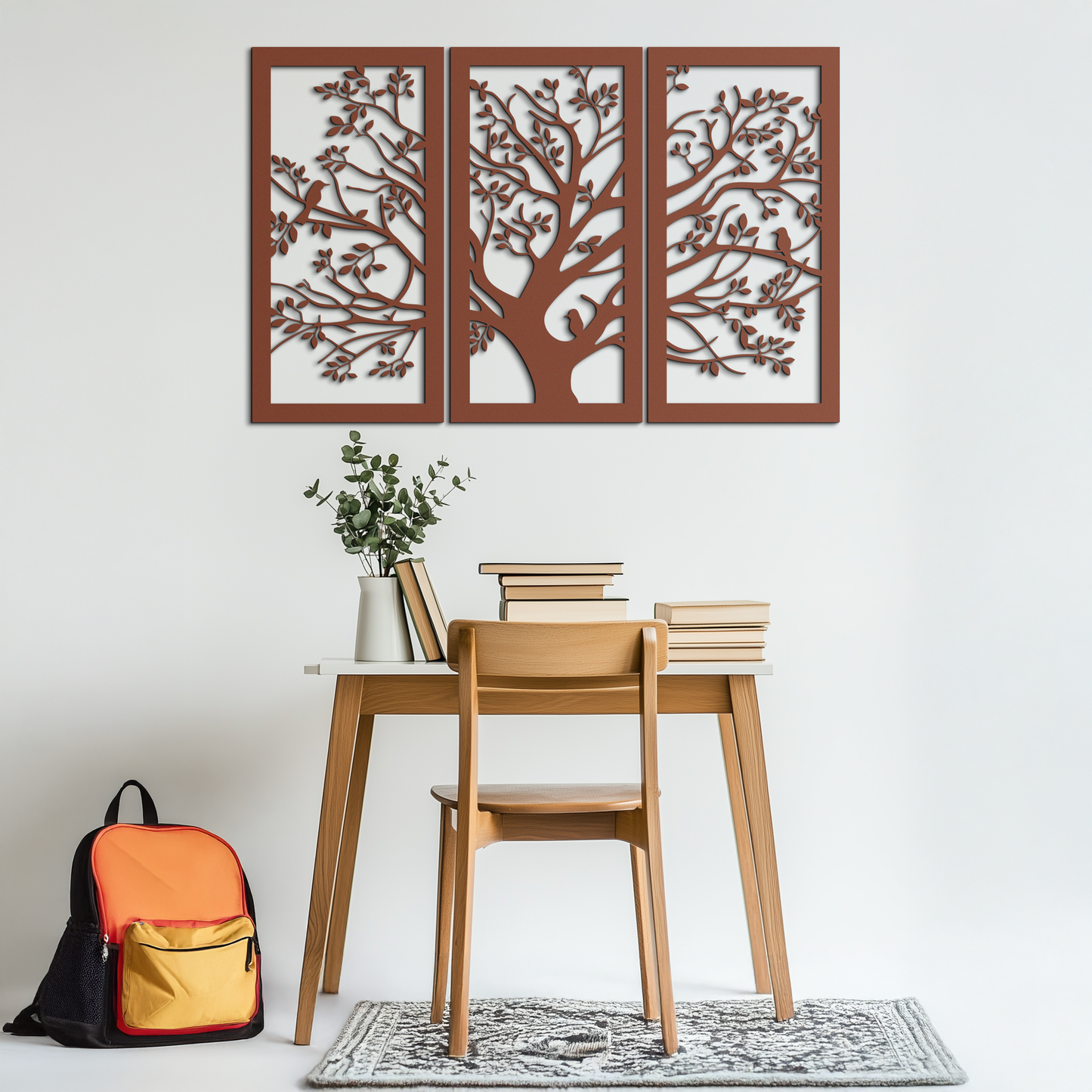 Tree of Life Metal Wall Art - 3-Piece Nature-Inspired Steel Decor - KAF093 - Tampa Home & Garden Store