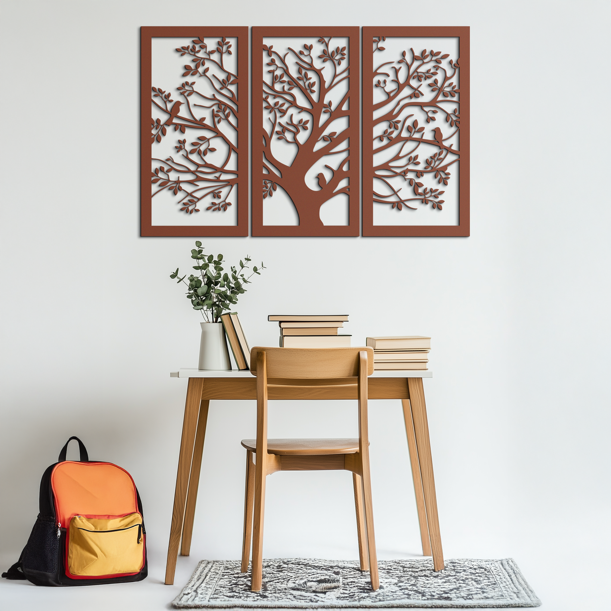 Tree of Life Metal Wall Art - 3-Piece Nature-Inspired Steel Decor - KAF093 - Tampa Home & Garden Store