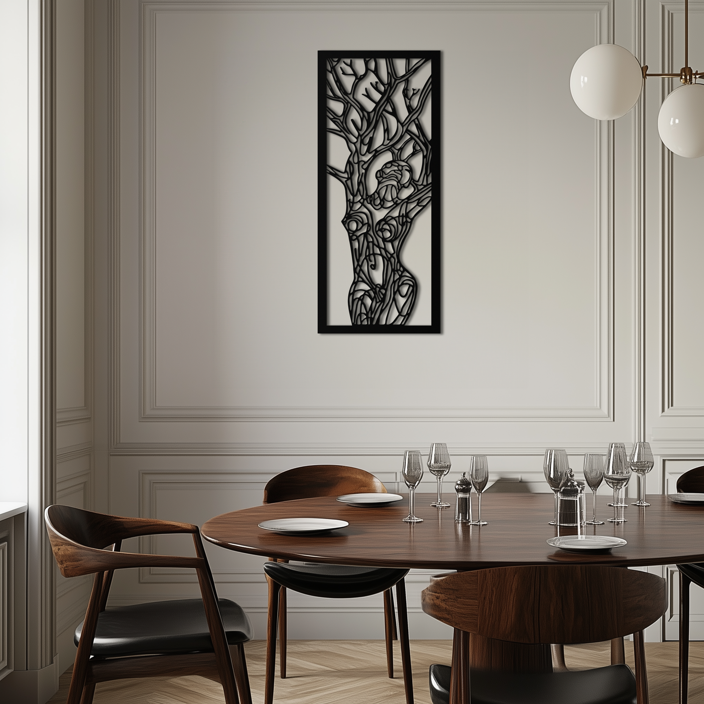 Tree of Life Metal Wall Art – Abstract Feminine Design - KAF138 - Tampa Home & Garden Store