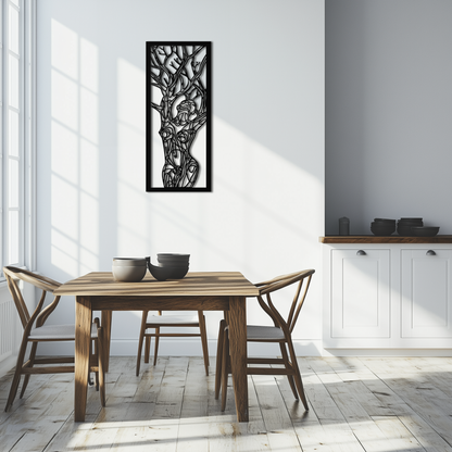 Tree of Life Metal Wall Art – Abstract Feminine Design - KAF138 - Tampa Home & Garden Store