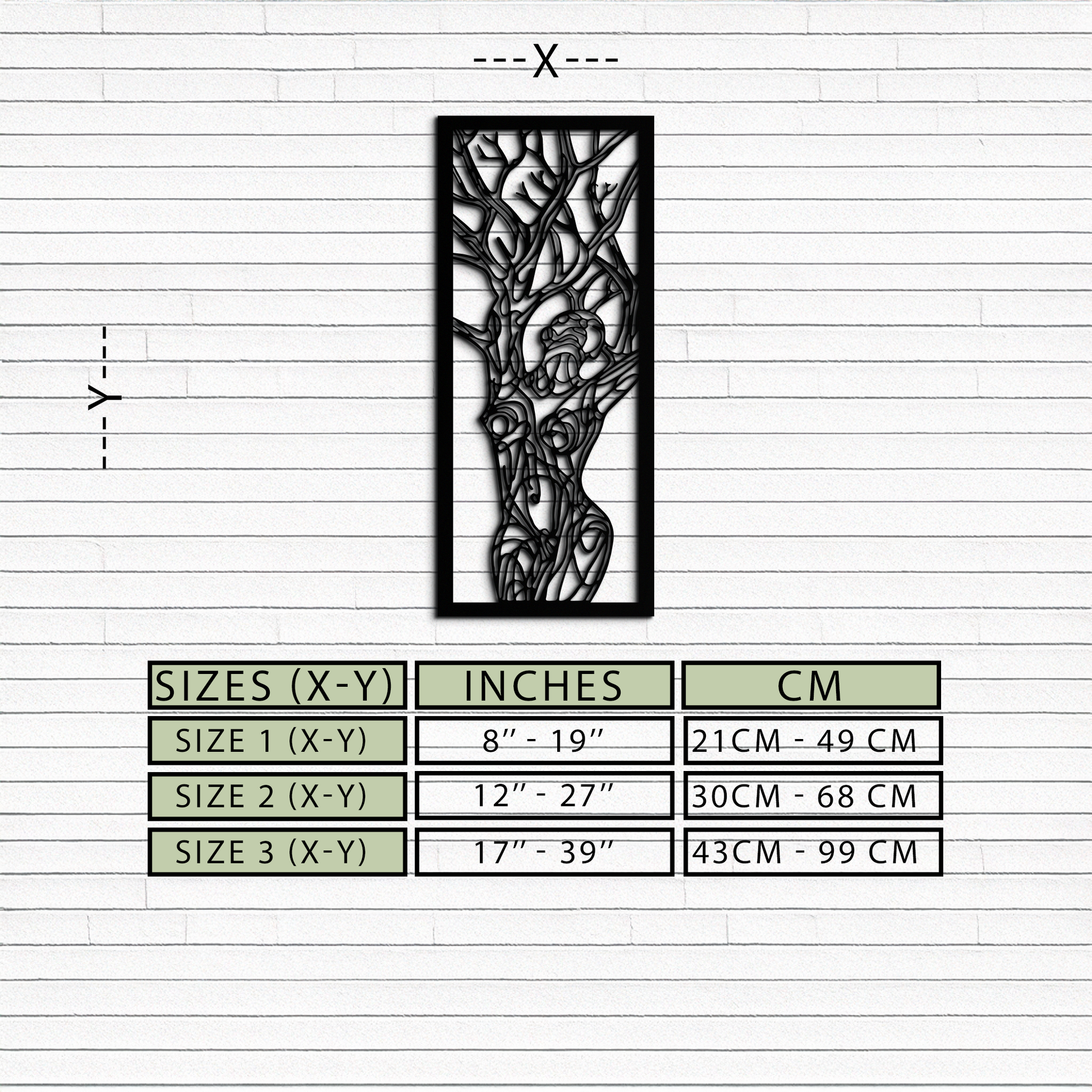 Tree of Life Metal Wall Art – Abstract Feminine Design - KAF138 - Tampa Home & Garden Store