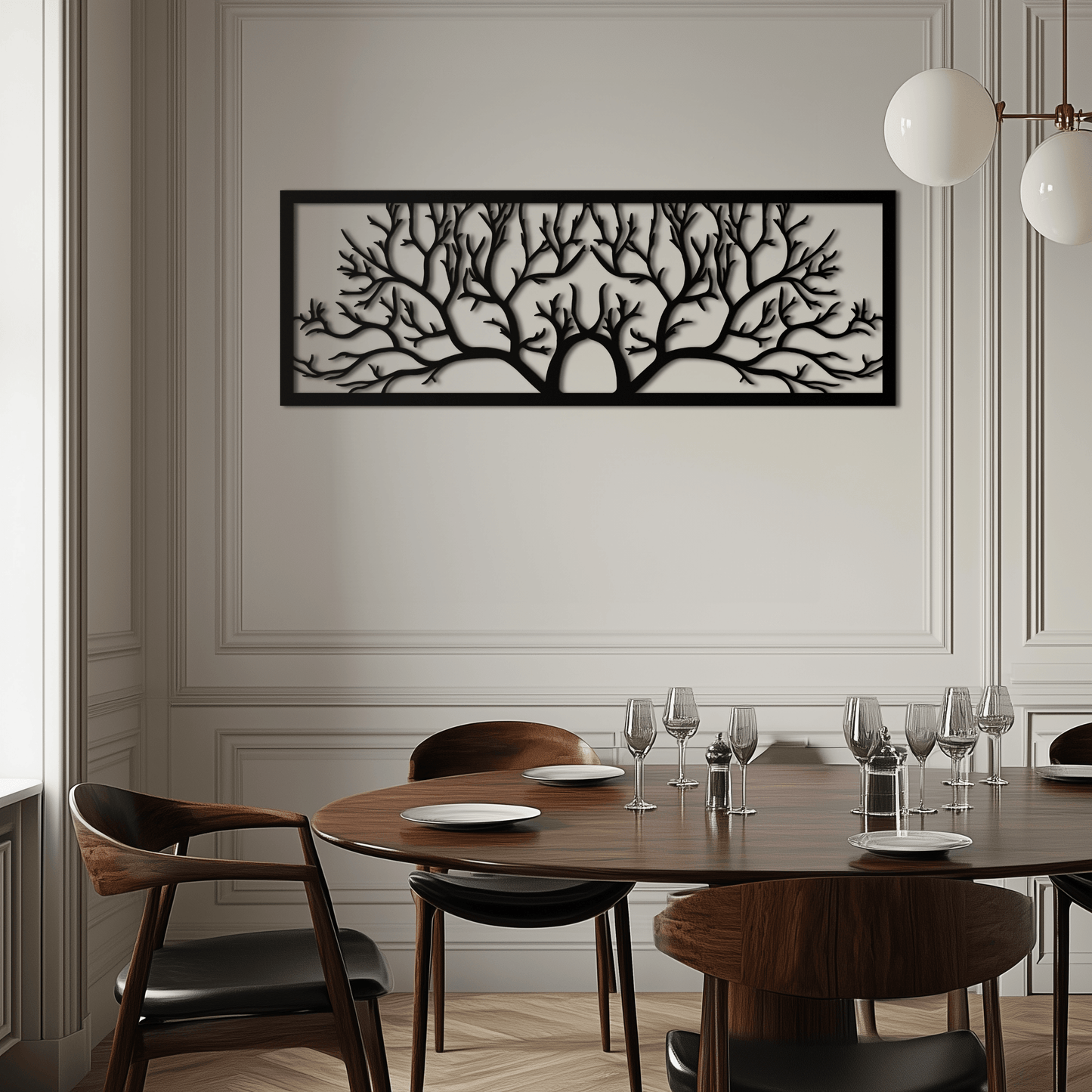 Tree of Life Metal Wall Art - Large Horizontal Steel Wall Decor - KAF025 - Tampa Home & Garden Store