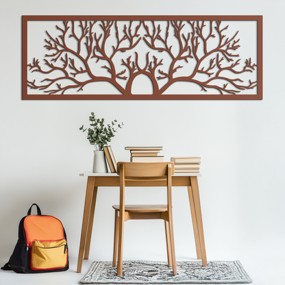 Tree of Life Metal Wall Art - Large Horizontal Steel Wall Decor - KAF025 - Tampa Home & Garden Store