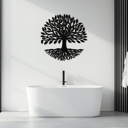 Tree of Life Metal Wall Art - Modern Steel Nature-Inspired Decor - KAF112 - Tampa Home & Garden Store