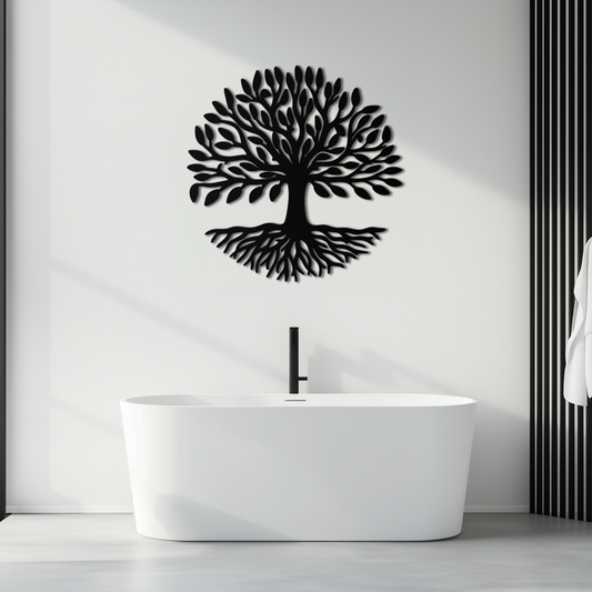 Tree of Life Metal Wall Art - Modern Steel Nature-Inspired Decor - KAF112 - Tampa Home & Garden Store