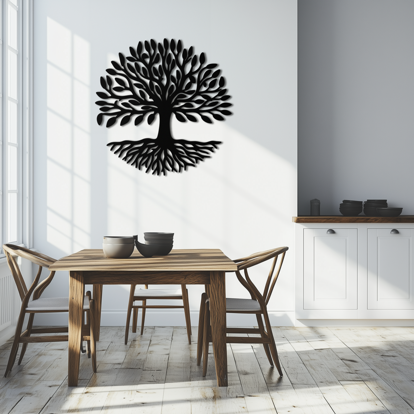 Tree of Life Metal Wall Art - Modern Steel Nature-Inspired Decor - KAF112 - Tampa Home & Garden Store