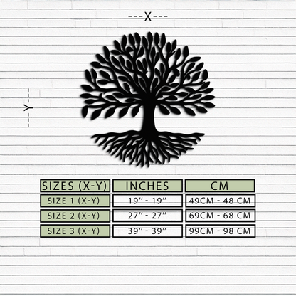 Tree of Life Metal Wall Art - Modern Steel Nature-Inspired Decor - KAF112 - Tampa Home & Garden Store