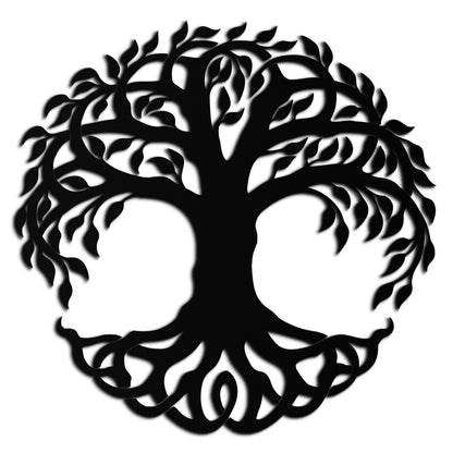 Tree of Life Metal Wall Art – Round Nature-Inspired Decor - KAF220 - Tampa Home & Garden Store