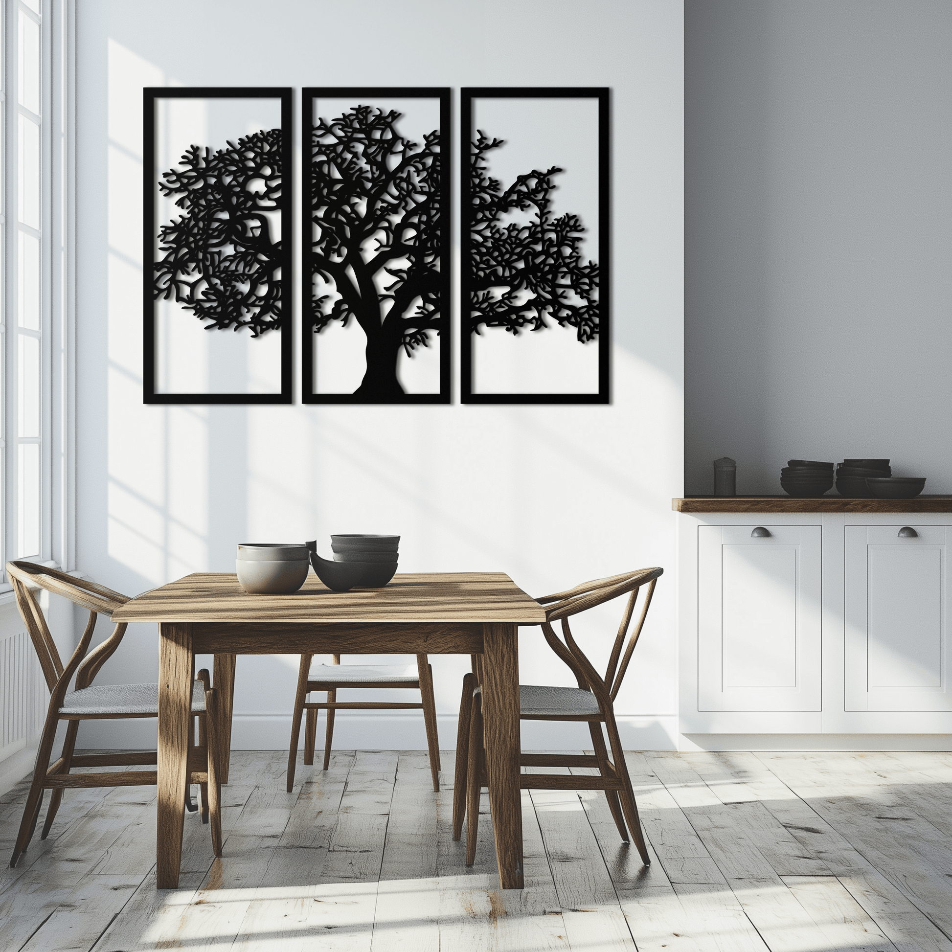 Tree of Life Metal Wall Art - Three-Panel Steel Wall Decor for Home and Office - KAF021 - Tampa Home & Garden Store