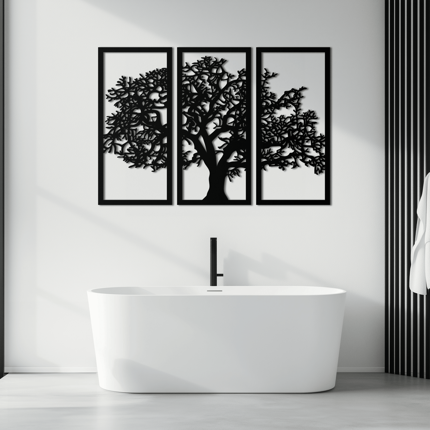Tree of Life Metal Wall Art - Three-Panel Steel Wall Decor for Home and Office - KAF021 - Tampa Home & Garden Store