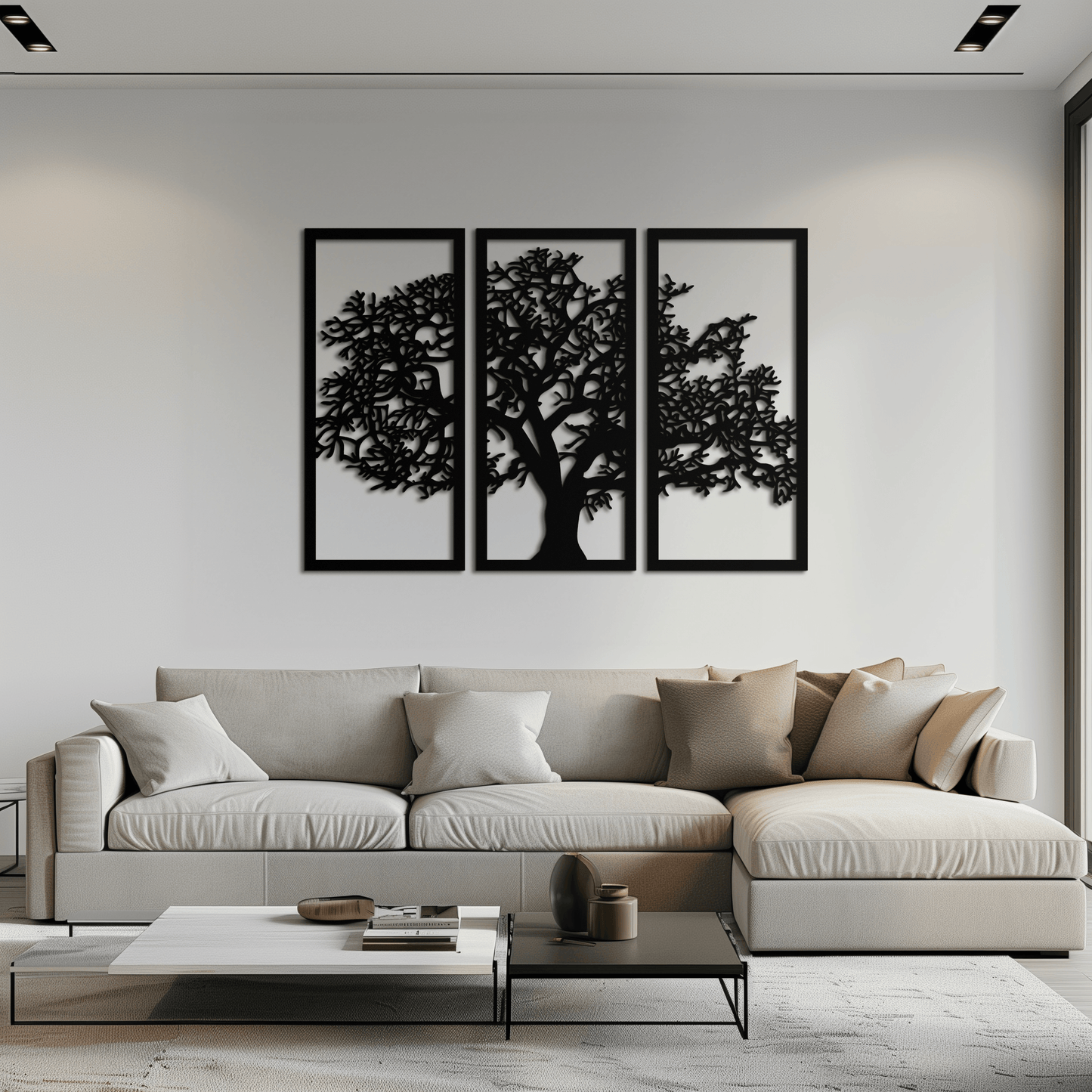 Tree of Life Metal Wall Art - Three-Panel Steel Wall Decor for Home and Office - KAF021 - Tampa Home & Garden Store