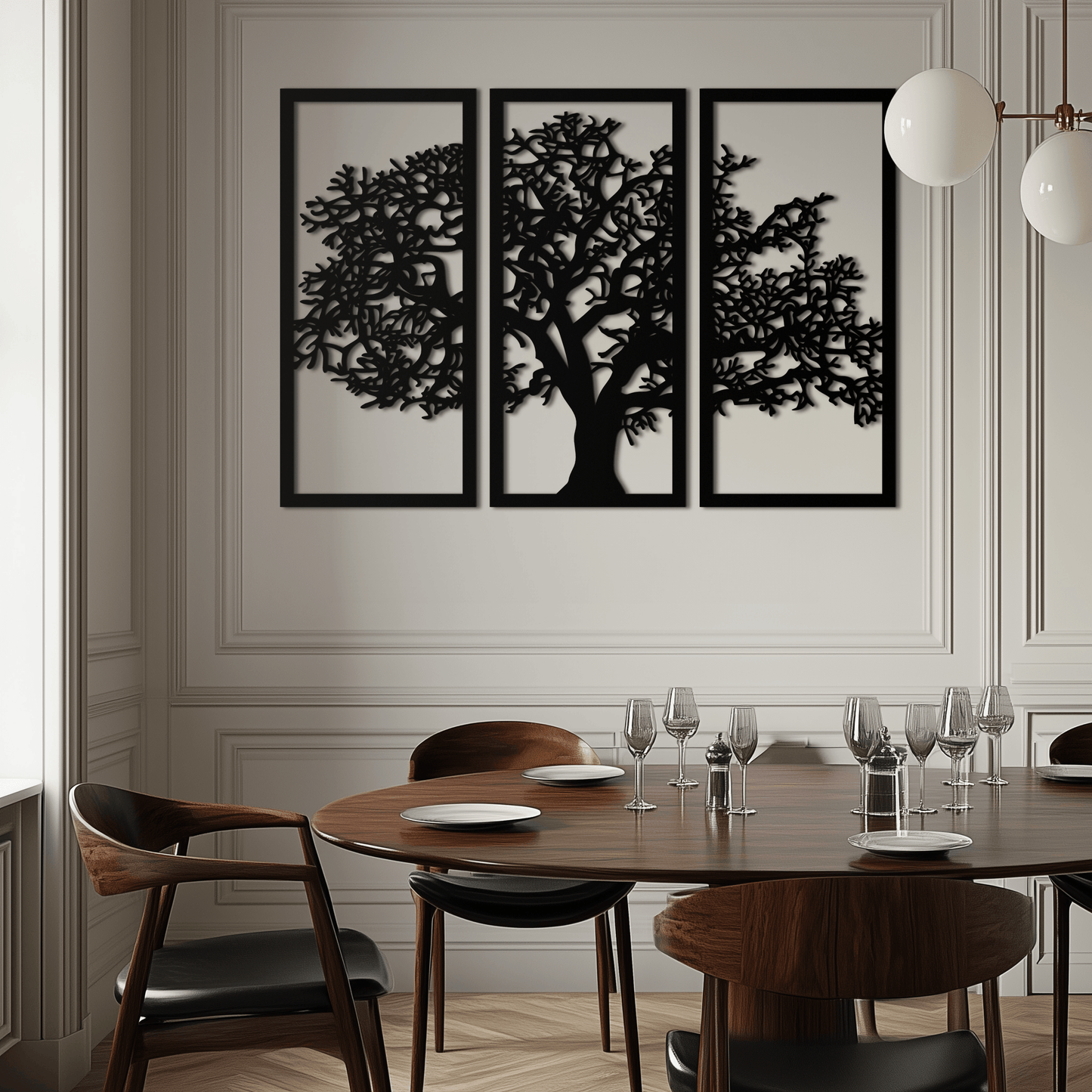 Tree of Life Metal Wall Art - Three-Panel Steel Wall Decor for Home and Office - KAF021 - Tampa Home & Garden Store