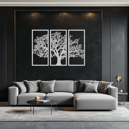 Tree of Life Metal Wall Art - Three-Panel Steel Wall Decor for Home and Office - KAF021 - Tampa Home & Garden Store