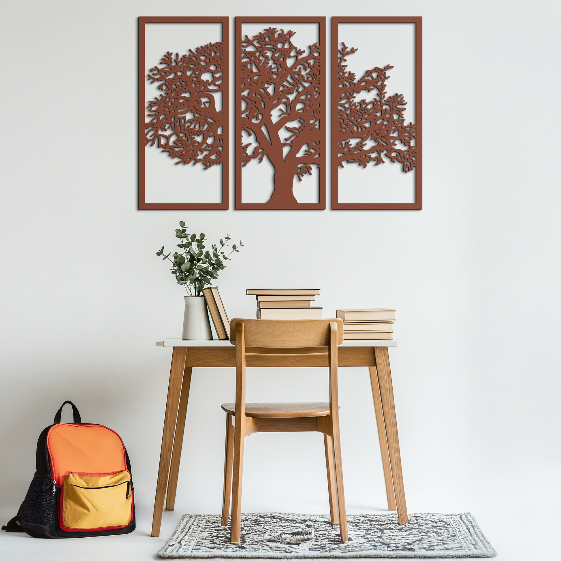 Tree of Life Metal Wall Art - Three-Panel Steel Wall Decor for Home and Office - KAF021 - Tampa Home & Garden Store