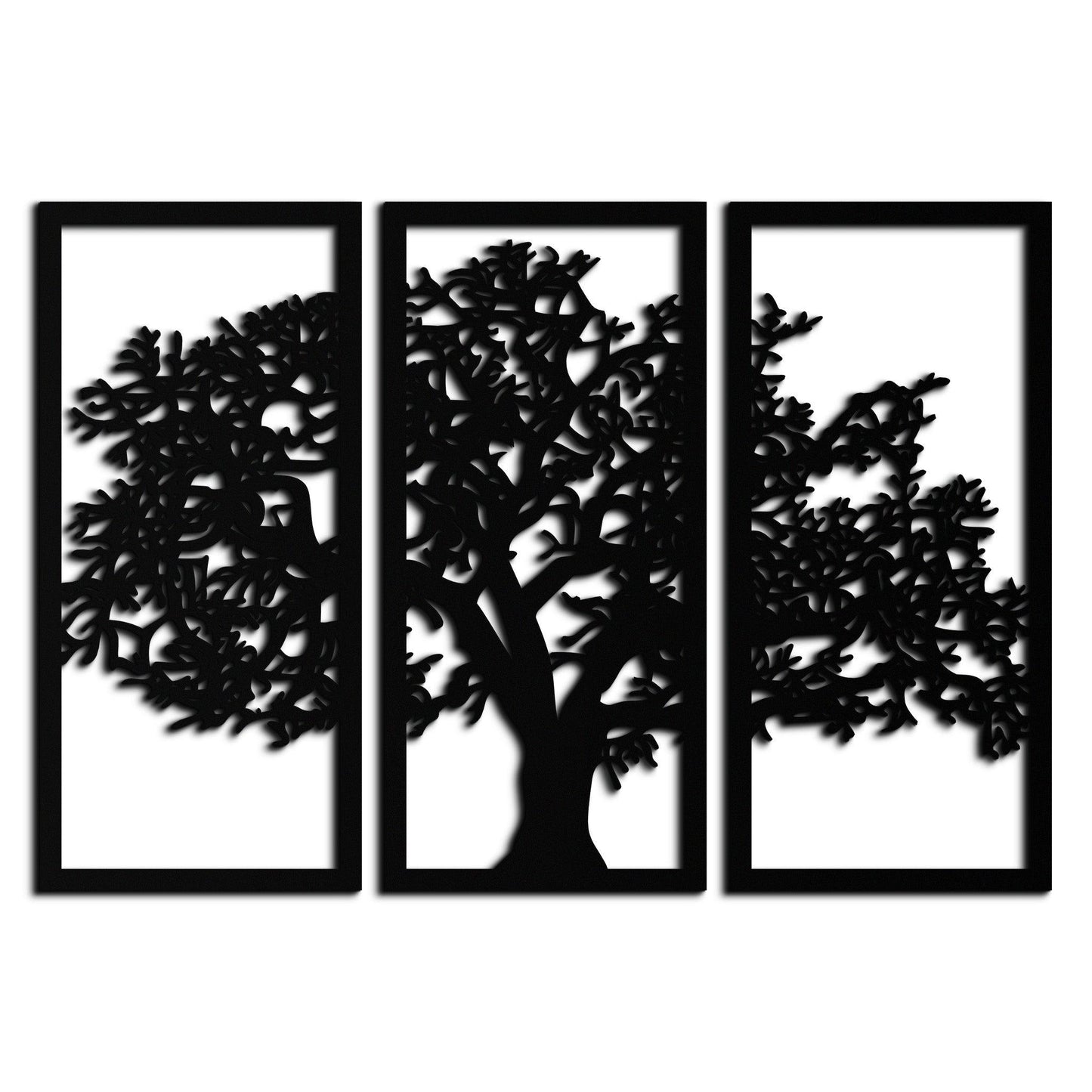 Tree of Life Metal Wall Art - Three-Panel Steel Wall Decor for Home and Office - KAF021 - Tampa Home & Garden Store