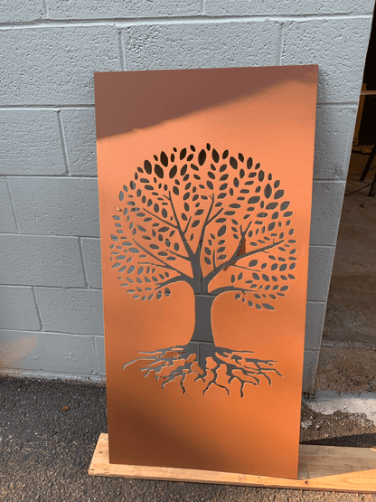 Decorative Metal Tree Of Life Privacy Screen