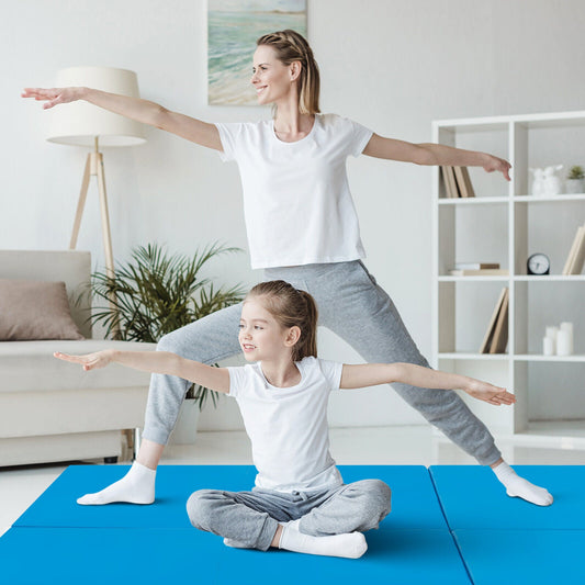 6 x 2 FT Tri-Fold Gym Mat with Handles and Removable Zippered Cover