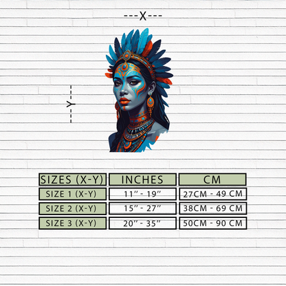 Tribal Blue Goddess Metal Wall Art – Ethnic Spirit Decor-KAFUVM021 - Tampa Home & Garden Store