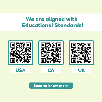 Saving Wabi Sabi educational toy by The Fidget Games with teal QR codes and USA CA UK labels on Tampa Home & Garden Store