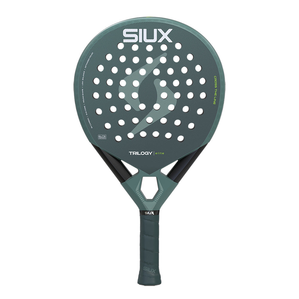 Padel racket Trilogy Elite 2026 by Siux USA in teal gray with perforated face on Tampa Home & Garden Store