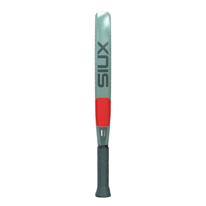 Siux USA Trilogy Pro 2026 Ash Green padel racket with ash-green frame, red bumper, dark grip on Tampa Home & Garden Store