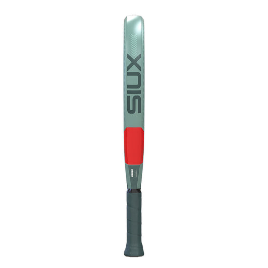 Siux USA Trilogy Pro 2026 Ash Green padel racket with ash-green frame, red bumper, dark grip on Tampa Home & Garden Store