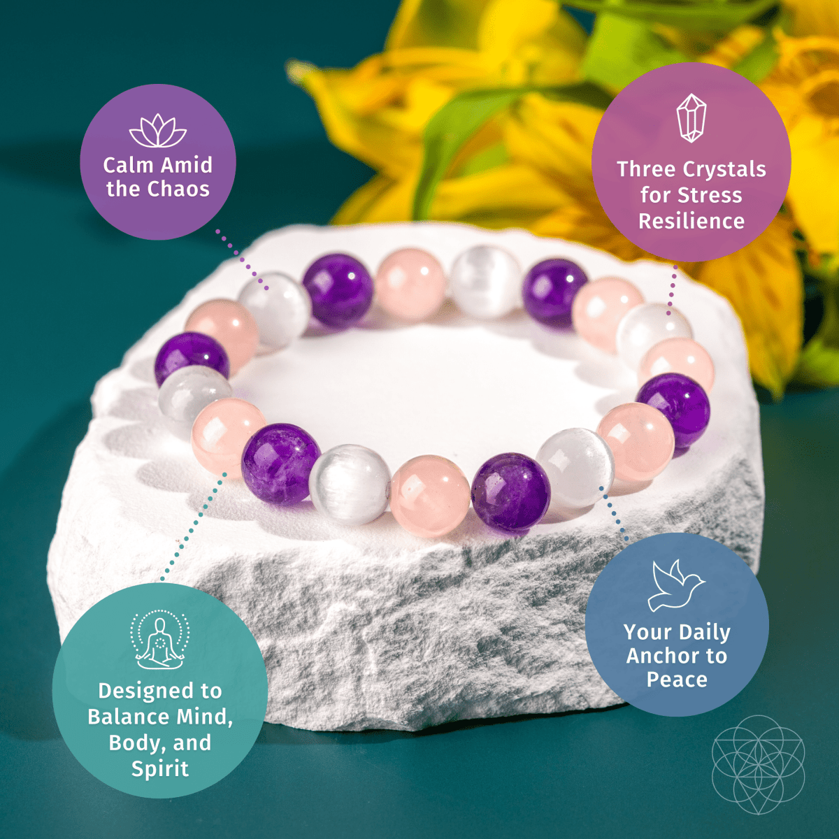 Trinity Bracelet of Stress Resilience - Tampa Home & Garden Store